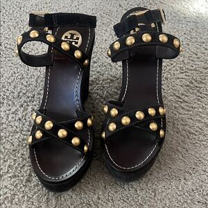 Tory Burch Studded Wedge